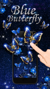 Hình nền động Blue Butterfly screenshot 2