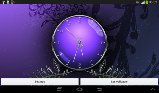 Free Pink Clock screenshot 2