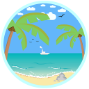 Beach Quotes in English - River Status & Captions Icon