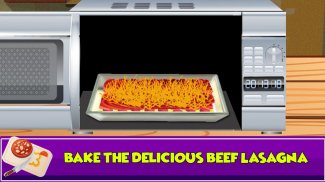 Beef lasagna maker kitchen: Pasta cooking games screenshot 3