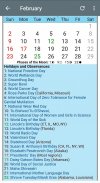 US Calendar with holidays 2020 screenshot 1