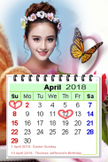 Calendar Photo Frame 2018 screenshot 1