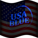 USA Flag Blue Icon Pack Icon