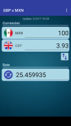 British Pound x Mexican Peso screenshot 1