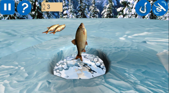 Ice fishing game. Catch bass. screenshot 1