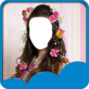 Flowers Hairstyle Photo Editor Icon