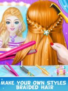 Braided Hairstyle salon Game screenshot 4