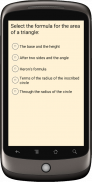 Área de um triângulo fórmula screenshot 0