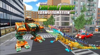 Grand crocodile Robot Transform Game screenshot 0