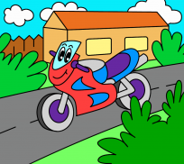 Coloring pages for children : transport screenshot 4