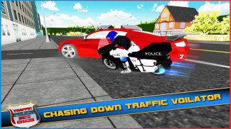 Traffic Police Bike Chase 3D screenshot 12