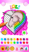 Unicorn Coloring Book Glitter screenshot 5