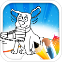 dog coloring book Icon