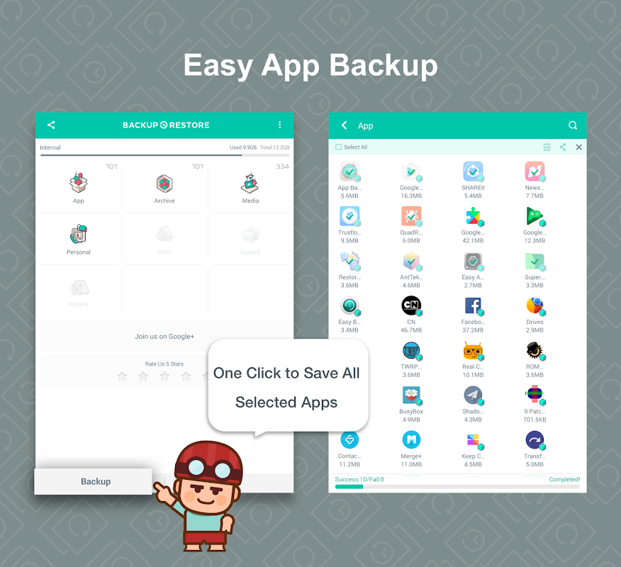 Android app backup and restore apk download