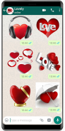 ملصقات واتساب الحب وملصقات قلب عربية WAStickerApps screenshot 2
