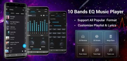 音乐播放器 - 音频播放器和10频段均衡器