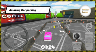 Pink Car Parking screenshot 1