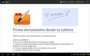 Firma digital manuscrita PDFs screenshot 0