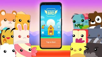 Stacky Bird: Hiper Gündelik Uçan Kuş Oyunu screenshot 8