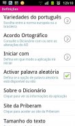 Dicionário Priberam screenshot 1