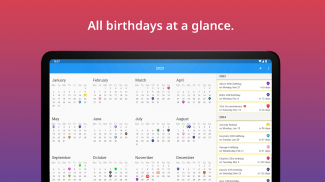 Birthday calendar reminder screenshot 3