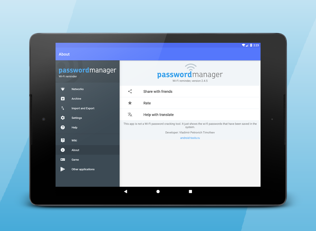 Менеджер паролей от Wi-Fi сетей - Загрузить APK для Android | Aptoide