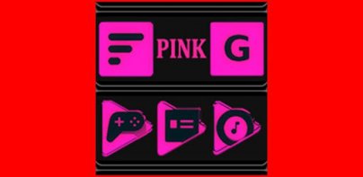 Pink and Black Icon Pack Free