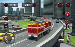 حريق الإنقاذ شاحنة المحاكاة 3D screenshot 7
