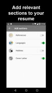 Resume Builder screenshot 1