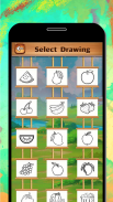 libro para colorear y dibujar frutas - niños Juego screenshot 0