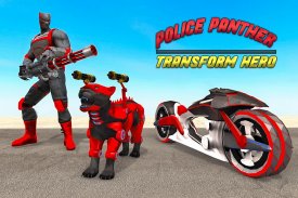 Police Panther Robot Bike Transformation Hero screenshot 3