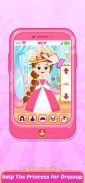 Pink Princess Baby Phone screenshot 5