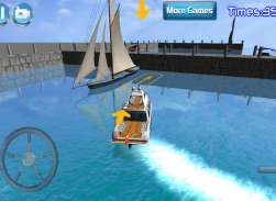 3D Лодка Парковка Гонки Sim screenshot 6