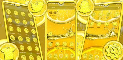 Yellow Lemon Theme Launcher