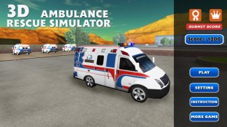 3D Ambulance Rescue Simulator screenshot 2