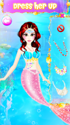 Mermaid Dress up & Makeover - Color by Number screenshot 1