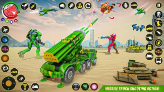 Army Truck Robot Car Game 3d screenshot 0