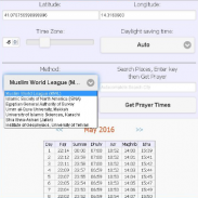 Monthly Prayer Timetable screenshot 1