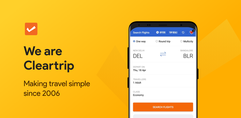 Cleartrip - Flights, Hotels, Train Booking App old version | Aptoide