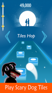 Scary cartoon dog Hop tiles screenshot 1