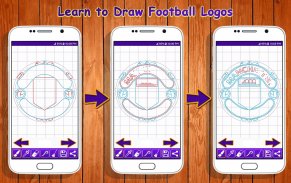 Learn to Draw Football Logos screenshot 0