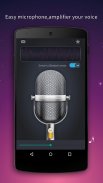 Easy Microphone - amplificateur son & megaphone screenshot 1