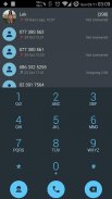 Dialer theme Droid L Blue screenshot 0