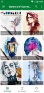 Watercolor Canvas Painting Ideas screenshot 3