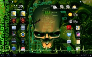 Biomechanical Skull Wallpaper screenshot 1