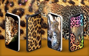 El leopardo del guepardo imprime el papel pintado screenshot 1