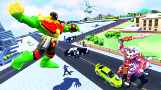 Incredible Green Superhero Sim screenshot 4