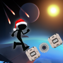 Space Stickman Run