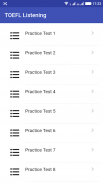 TOEFL LISTENING PRACTICE TEST screenshot 1