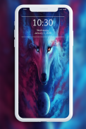 Galaxy Wild Wolf Hintergrundbilder screenshot 0